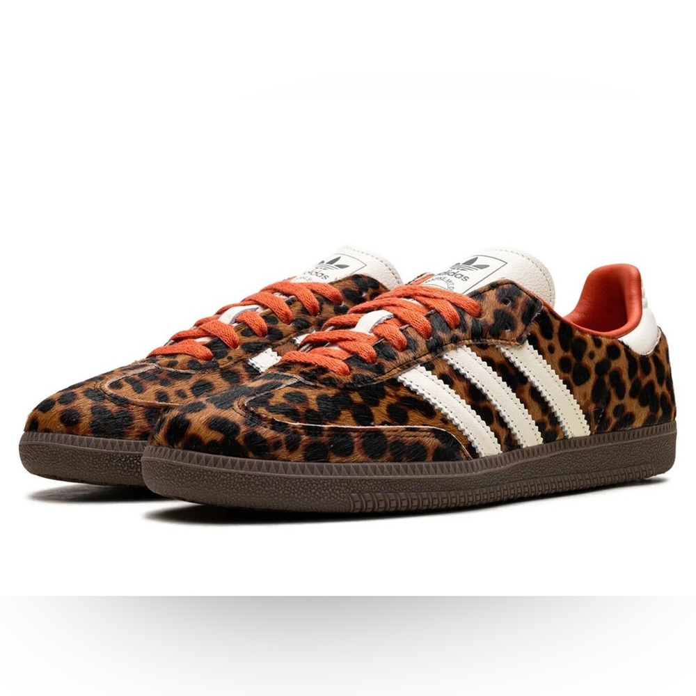 Adidas Samba OG Preloved Red Leopard JI2734 Women's Sneakers  Cheetah Pack - Picture 5 of 11